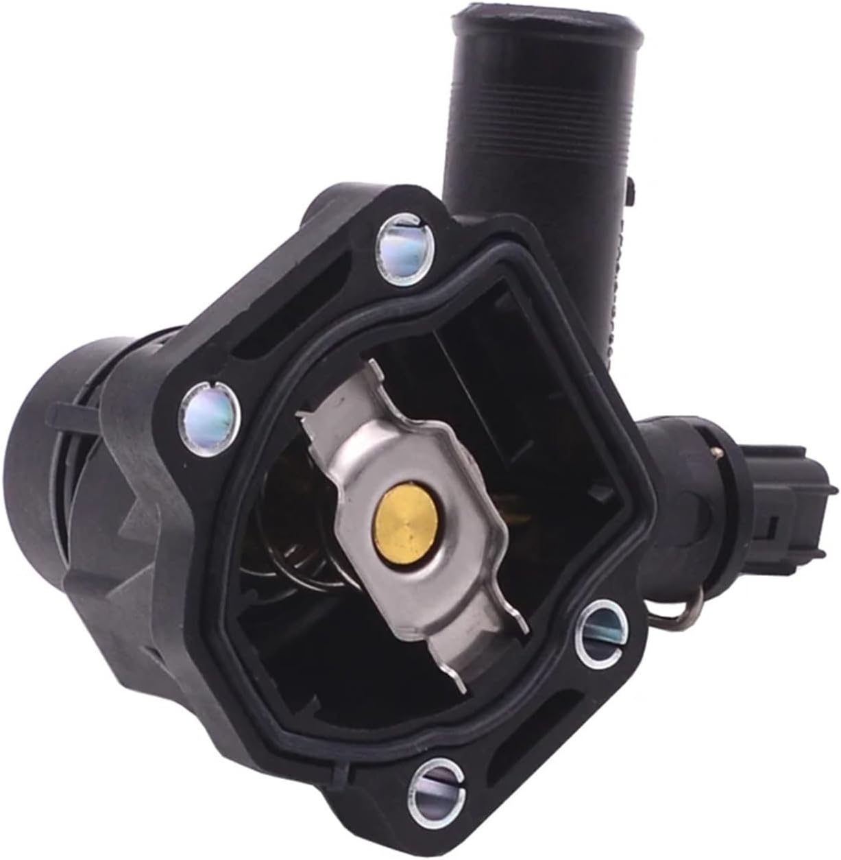 Thermostat Engine Coolant Replacement, Engine Thermostats, for Volvo, for V70 S80 S60 XC90 XC70 LR231355151 LR006071 Car Engine Coolant Thermostat Housing Assy with Sensor