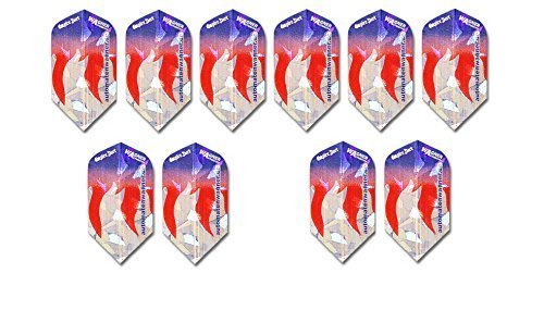 Wagner Automaten Dart Flights Sparpreis% Made by Empire®Dart (10 Sets (30 Stück), Flight WA Metallic Slim)