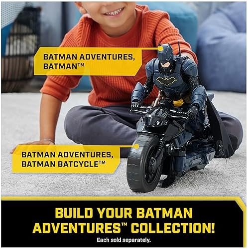 DC Comics, Batman Adventures, Batman vs The Joker Action Figures Set, 2 Figures, 12 Armor Accessories, 12-inch Super Hero Kids Toy for Boys & Girls 6 51InvXrr+0L. AC