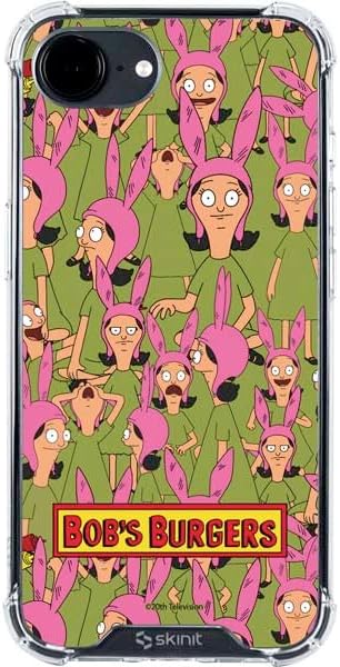 Skinit Clear Phone Case Compatible with iPhone 16e - Officially Licensed Bobs Burgers Bike Squad Design