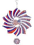 Wind Spinners Home Garden Decor, Patio Yard Backyard Outdoor Art Outside Decorations 3D American Fla