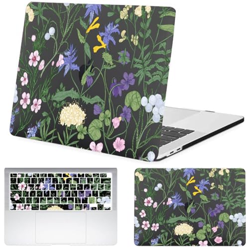 Coque MacBook Air 15 M2 Anti Rayures Éviter les Chocs avec Étui Rigide Fleuri