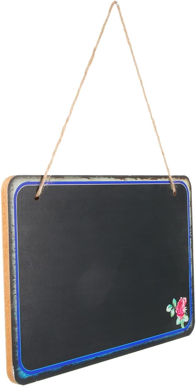 Message Board Chalkboard Small Wall Hanging Memo Board Single-Sided Decorative for Restaurant Cafe Home Use Style
