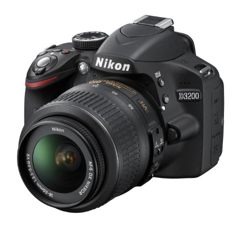 Nikon D3200 24,2 MP CMOS Digital SLR com lente zoom NIKKOR 18-55 mm f/3,5-5,6 Auto Focus-S DX VR (pr