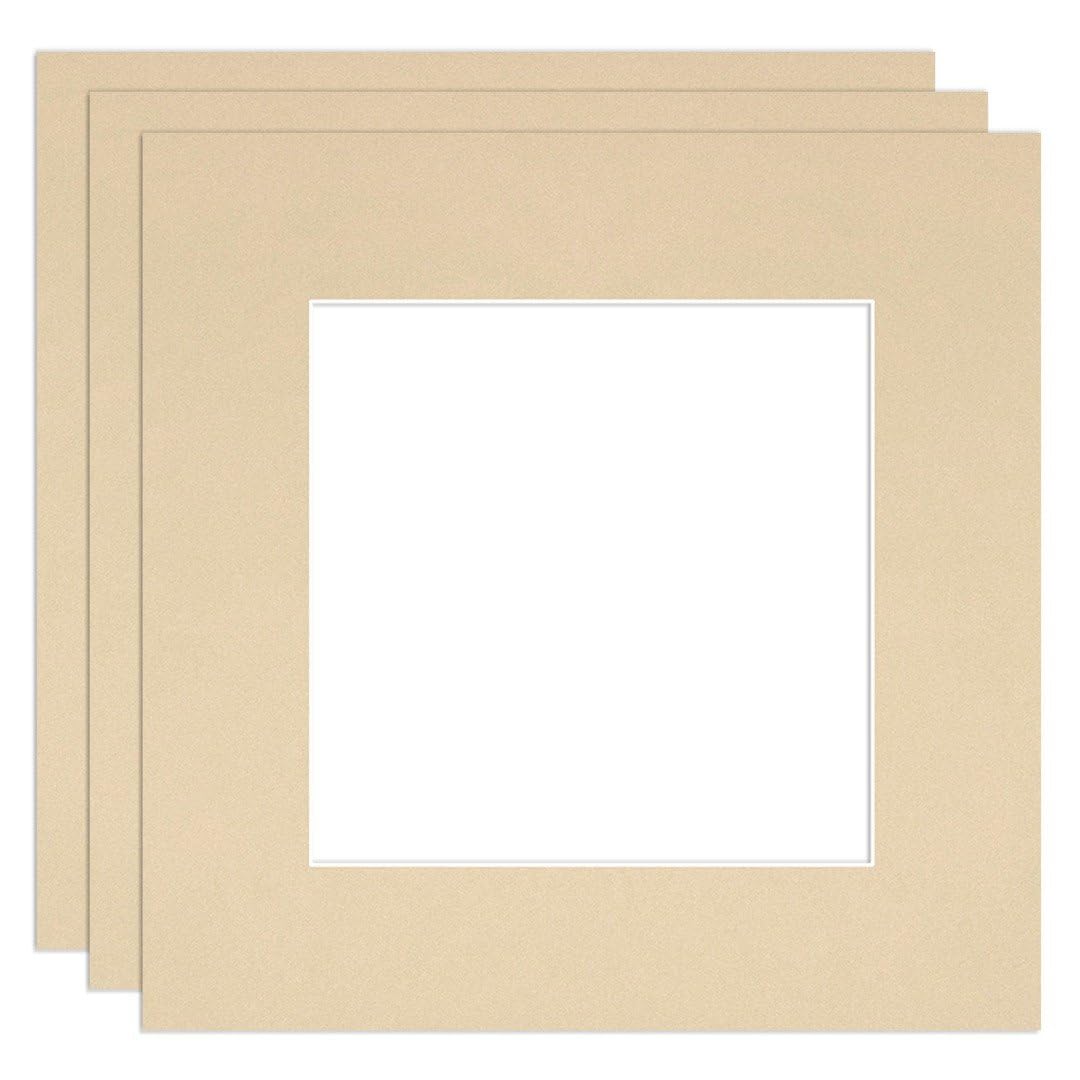 Procut Global 8x8" Ivory Picture Mounts - Fits 5x5" Photo Size