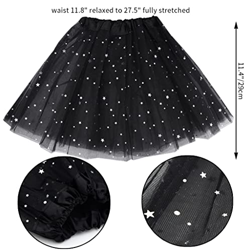 Dxhycc 018-1 Black Cat Costume Set Cat Ears Headband Tail Bowtie Tutu-Halloween thumb #2