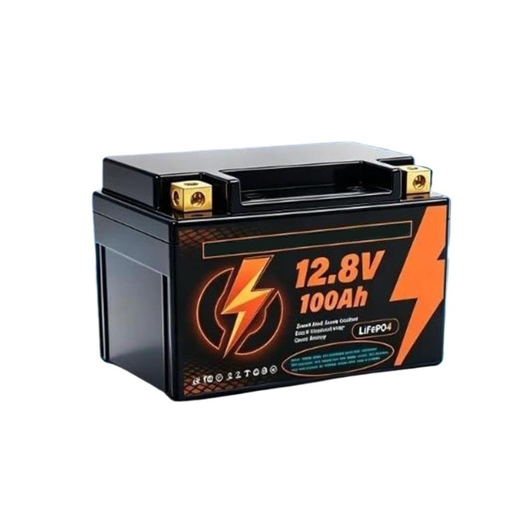 Batería De Litio 12V 100Ah LiFePO4 100A BMS 6000+Cíclica