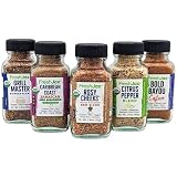 FreshJax Barbecue Seasoning Gift Set | Pack of 5 Organic BBQ Premium Spices and Seasonings | Grill M