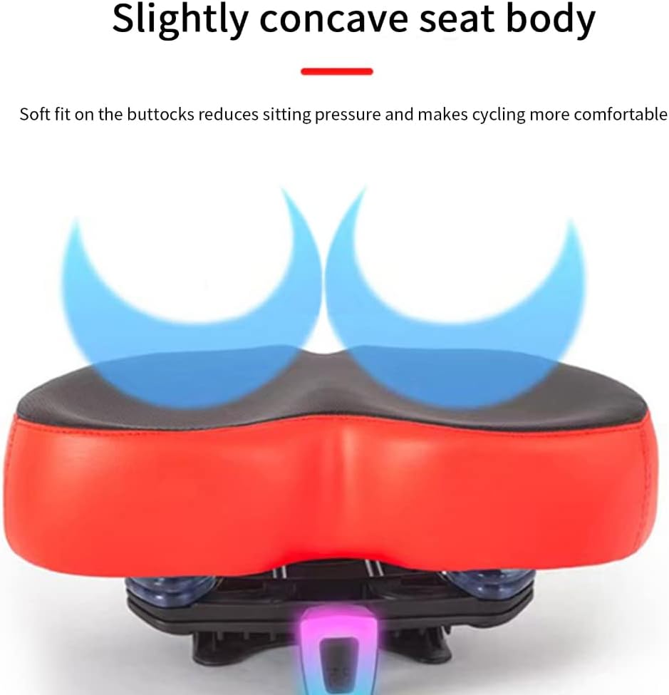 Comfortable Bike Saddle Noseless Road Bike Seat Mountain Bicycles Seat Widened Cycling Cushion Pad for & Road
