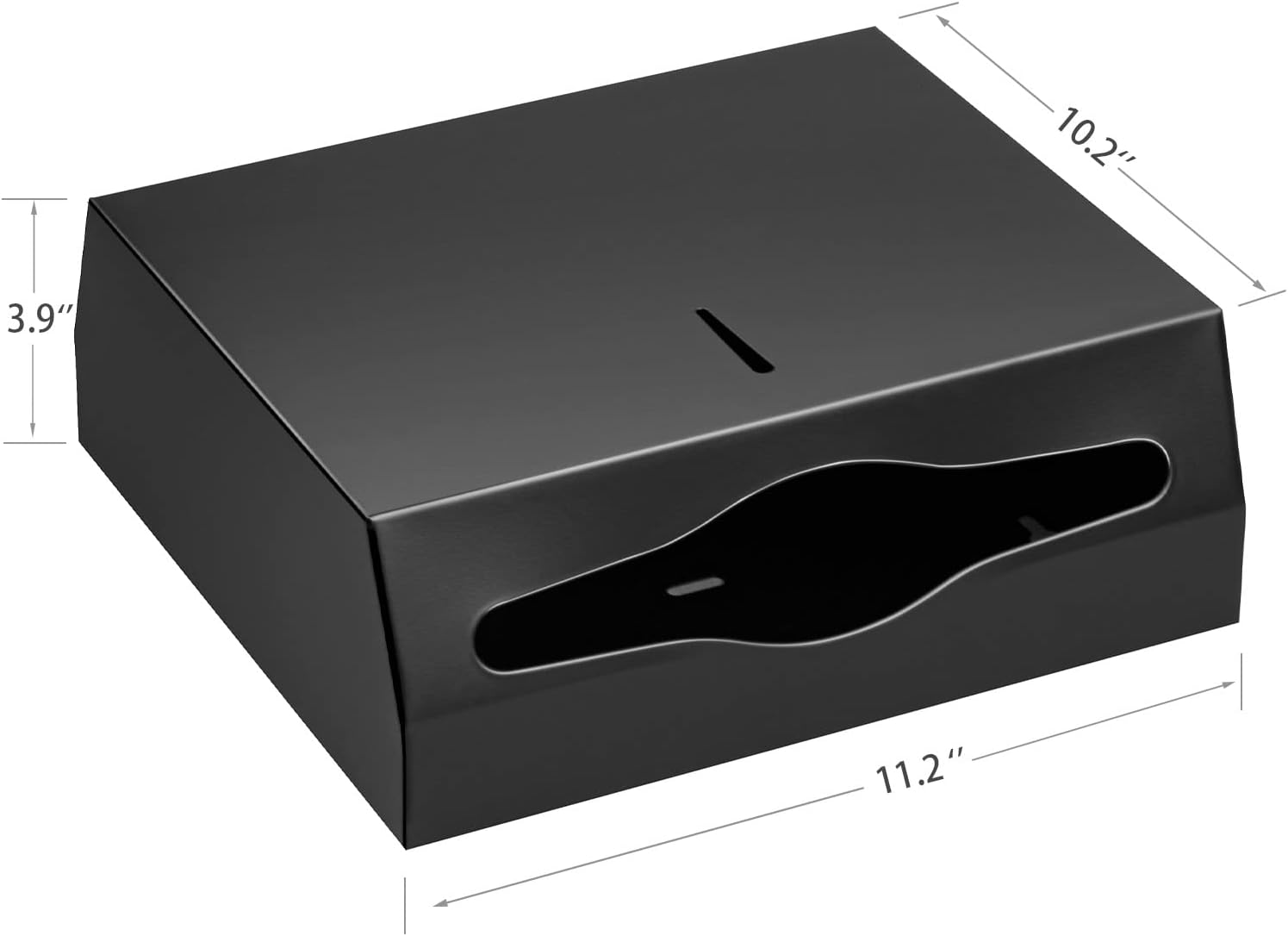 Paper Towel Dispenser Wall Mount Commercial Matte Black, Commercial Jumbo Toilet Paper Dispenser with Shelf