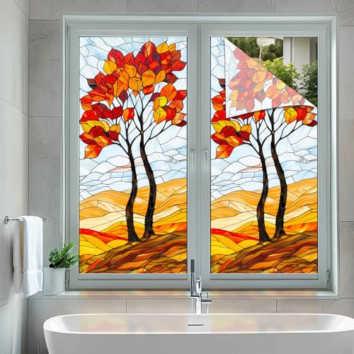Vinilo decorativo para ventana efecto vidriera 18x39 pulg miniatura 5