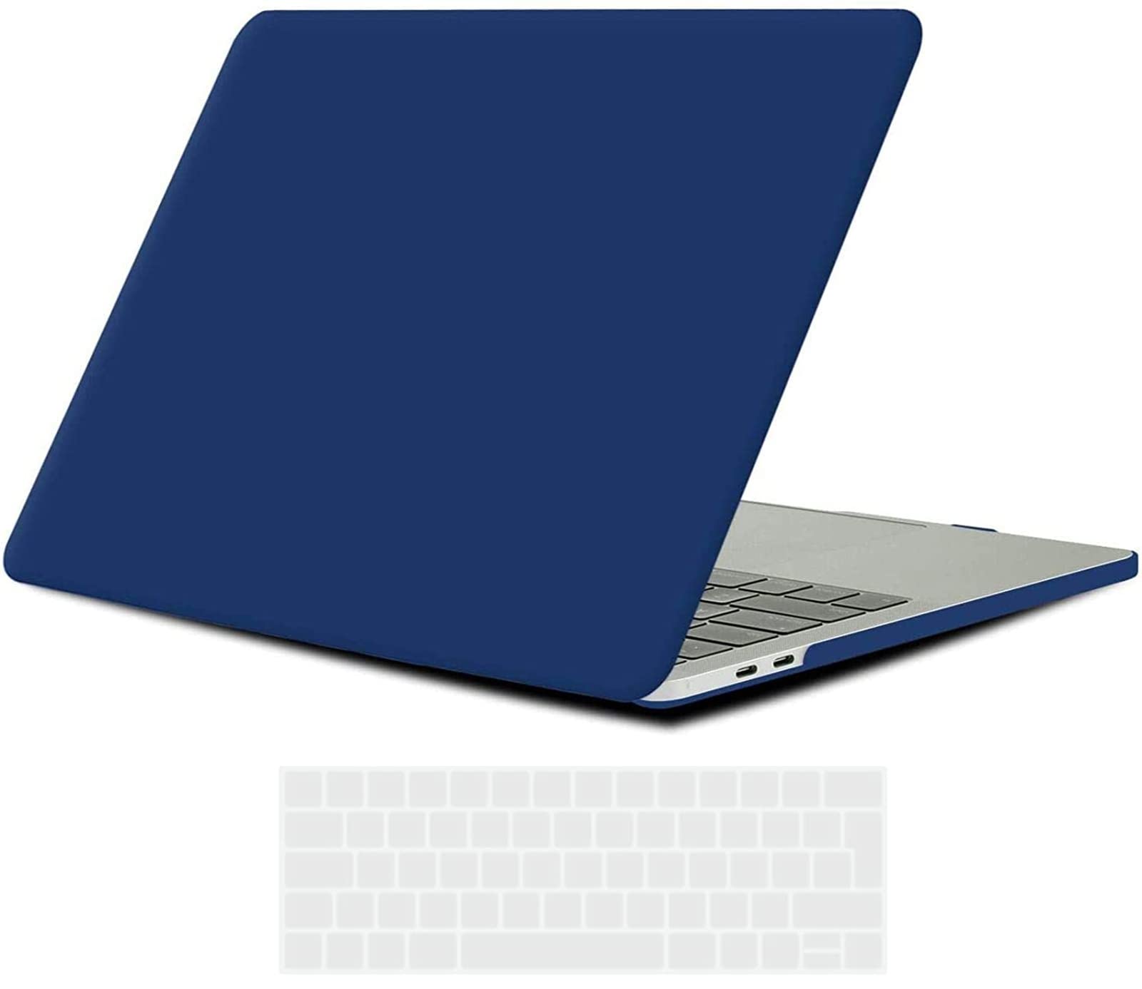 AWH Macbook Pro 15 Inch Case 2019/2018/2017/2016, Slim Hard Shell Protective Case with Keyboard Cover for Macbook Pro 15 with Touch Bar & Touch ID Model A1990/A1707, (Navy Blue)