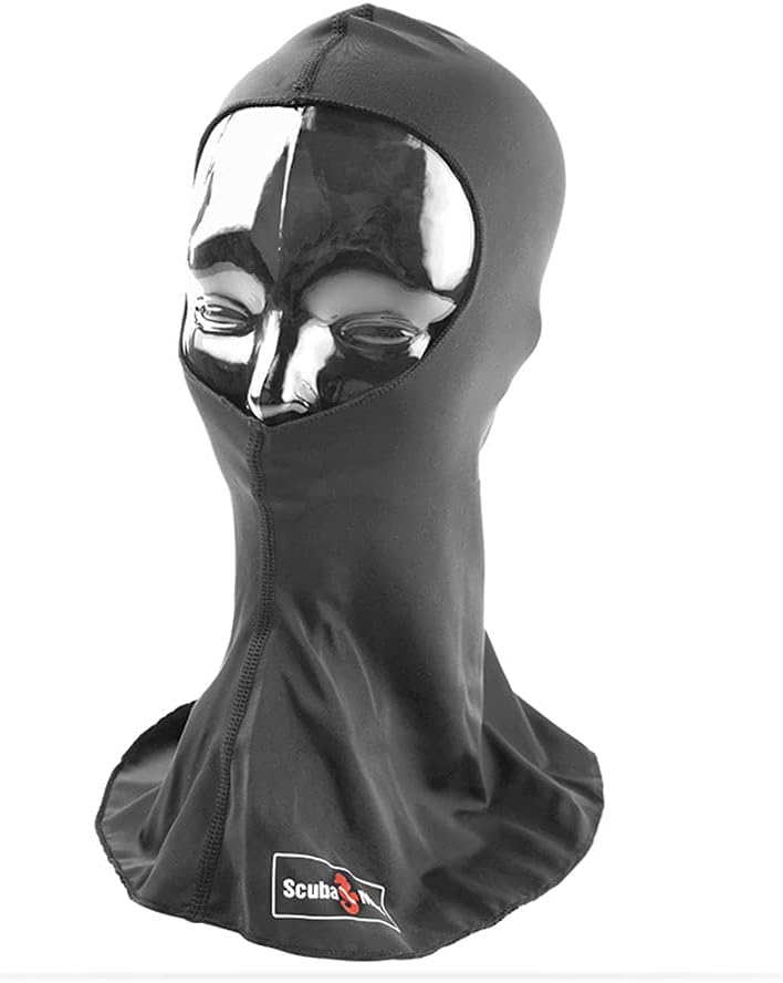 ScubaMax UV50 Spandex Hood for Warm Water Scuba Diving - Black - Image 3