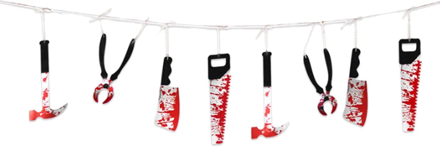 ハロウィン ブラッディ ガーランド デコレーション パーティー バナー ブラッディ オーナメント Iuuro ゾンビ吸血鬼パーティー小道具用品お化け屋敷 ハロウィン ブラッディ ガーランド デコレーション パーティー バナー ブラッディ オーナメント Iuuro ゾンビ吸血鬼パーティー小道具用品お化け屋敷