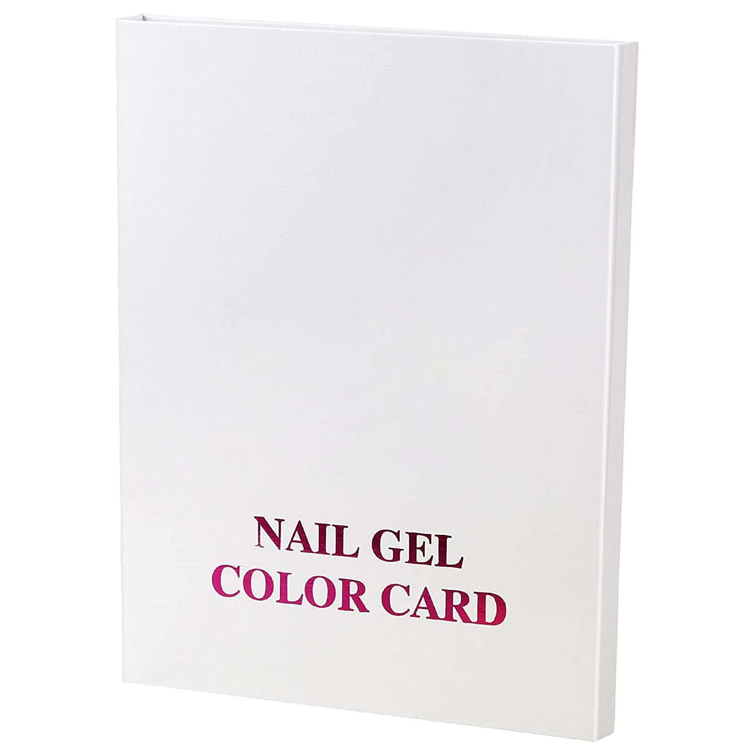 PINGEUI 2 Pack 216 Colors Nail Display Book, Nail Gel Polish Display Chart with 480 Nail Tips, Nail Polish Sample Display Book for Nail Salon and Nail Painting Practice