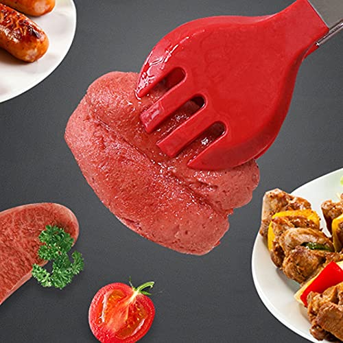 Pinzas Cocina Pinzas De Acero Inoxidable, for Porción De Buffet, Pastelería, Barbacoa, Tamaño (Rojo): 30 Cm, con Mango Antideslizante
