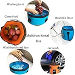 Sunglow Collapsible Fishing Bucket, 3&5 Gallons Multifunctional Portable Wash Basin - Folding Water Container for Camping-Gardening - Image 7