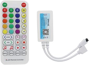 Bluetooth Music LED Controller SP613E 4Pin RGB IR 38 Keys for 2835 5050 RGB LED Light Strip iOS Android App DC5V-24V