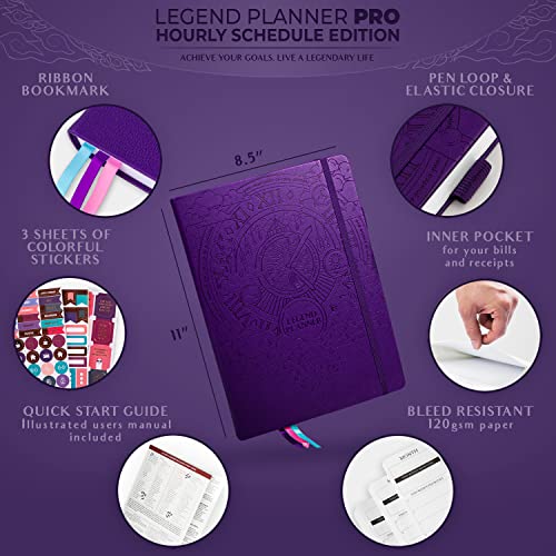 Image of Legend Planner PRO Schedule (Purple, A4 (8.5 inch x 11 inch))