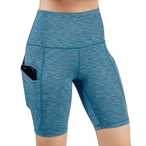 image for ODODOS High Waist Out Pocket Yoga Short Tummy Control Workout Running 