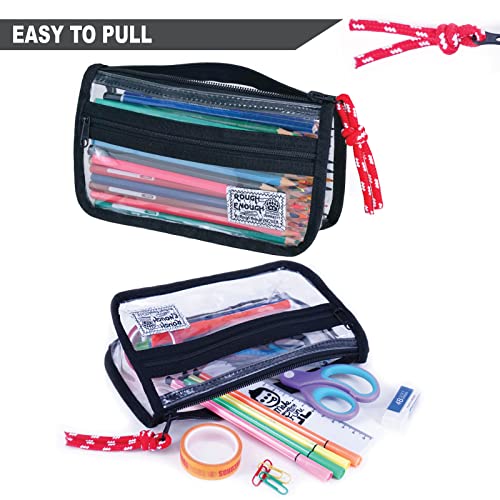 Rough Enough Clear Pencil Case Cute Pencil Bag Pouch For Girls Boys Kids Adults For School Office #TOP3