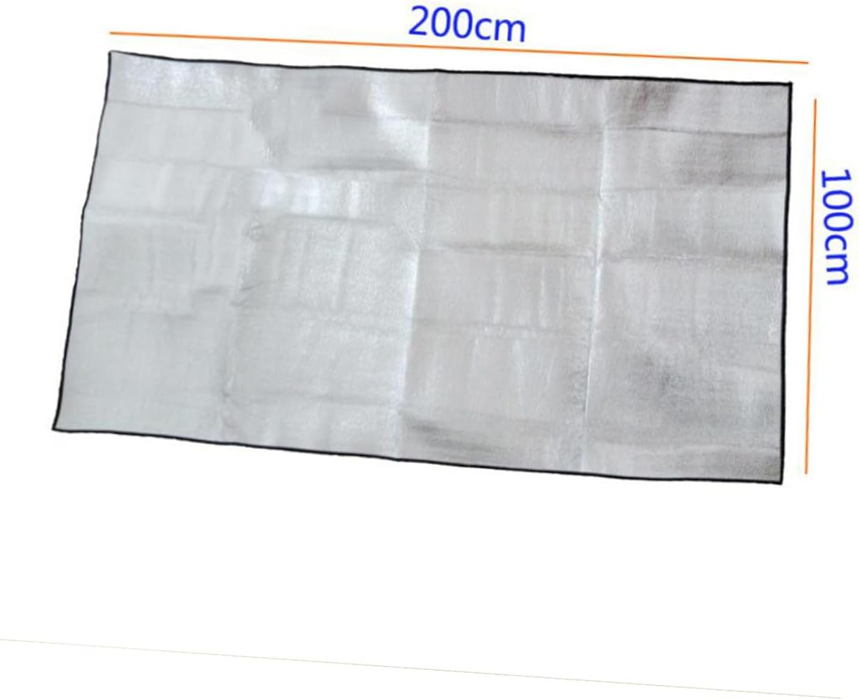 Outanaya Dampproof Camping Mat Lightweight Outdoor Aluminum Film Tent Mat for Hiking Picnic and Sleeping Cushion with Foldable Portable Design Random Color