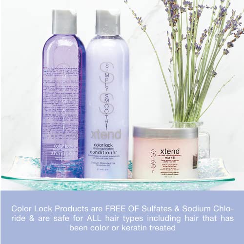 Simply Smooth Xtend Keratin Replenishing Color Lock Shampoo Slows Color Fade & Prolongs Hair Color After Salon Visit Gently Clean & Protect Your Hair Color Sodium Chloride Free 8.5 Oz. #TOP7