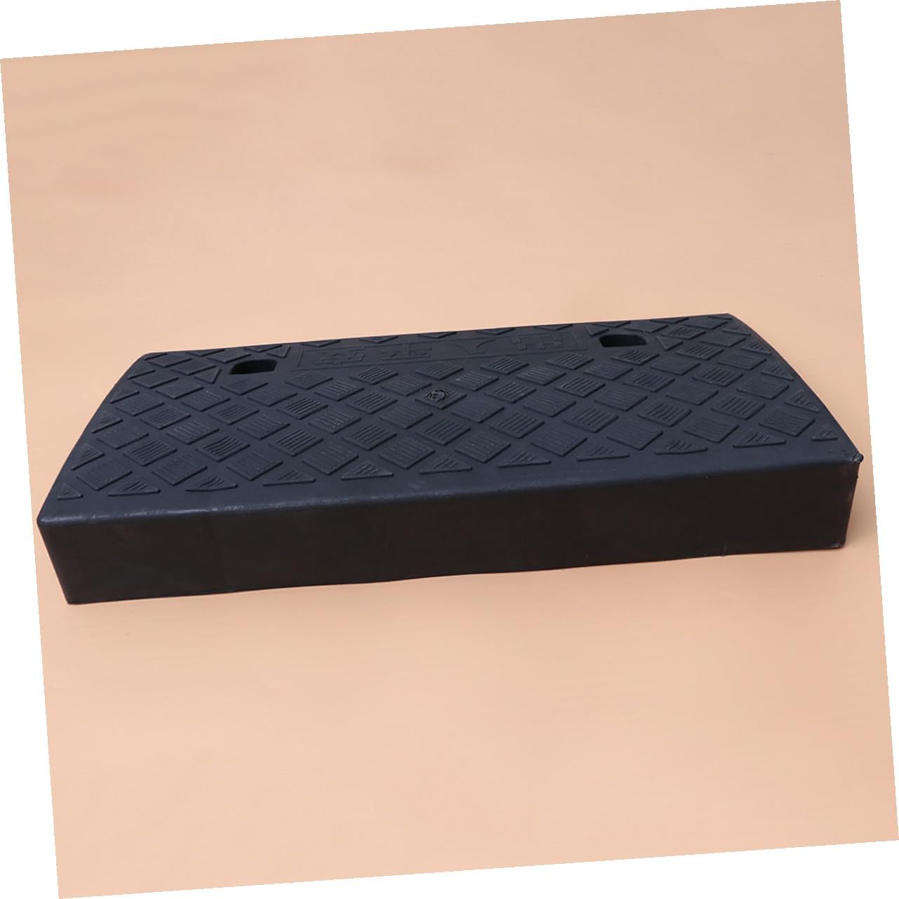 Car Plastic Curb Ramp 50x27x9cm Black Rubber Triangle Loading Ramp for Vehicle Thresholds Suitable for Cars, Motorcycles, Scooters, and Driveway Use