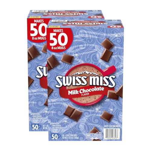 Swiss Miss Milk Chocolate Hot Cocoa Mix 50-Count (Pack of 2)