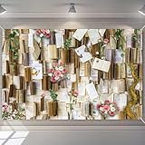 KUKUSOUL 6x4ft Books Background for Photography Books Pages Pink Flowers Wedding Party Backdrop for Book Lovers Photography Studio Props KUHBDJ166