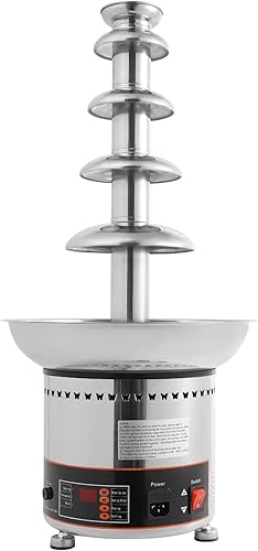 Miniatura 4 de Máquina de fuente de chocolate, 300 W, 110 V, 5 niveles, máquina eléctrica de fuente de chocolate, máquina de fusión de queso digital con cepillos