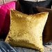 GIGIZAZA Gold Velvet Decorative Throw Pillow Covers,18x18 Pillow Covers for Couch Sofa Bed 2 Pack Soft Cushion Covers