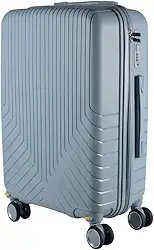 Mala de Viagem Media em Polipropileno 4 rodas 360 - AeroMalas Miami (Azul Claro)