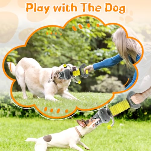 Image of Fuufome Large Squeaky Plush Dog Toys for Small, Medium, and Large Dogs Daily Companionship, Training, Tug of War Puppy Toys to Keep Them Busy