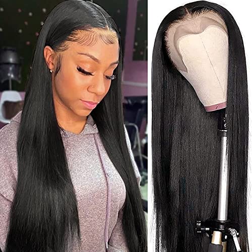 Lace Front Wigs Human Hair Straight 13x4 HD Lace Frontal ...