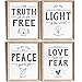 Bible Verse Wall Art Prints (Set of 4) - Unframed - 8x10s | Scripture Wall Art