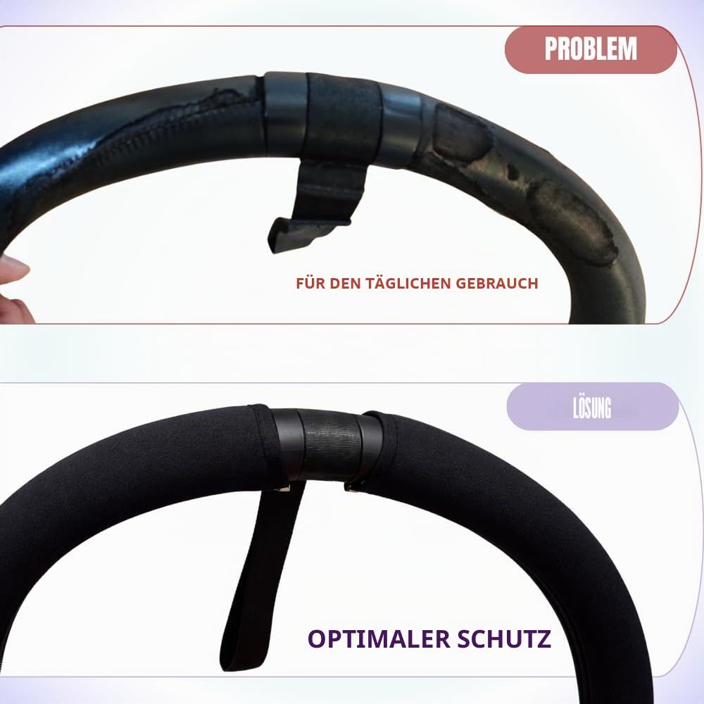 PROTEC TIF | Neopren-Lenkerbezüge kompatibel mit BABYZEN YOYO2 | Passt auf den Lenker aus Kunstleder |