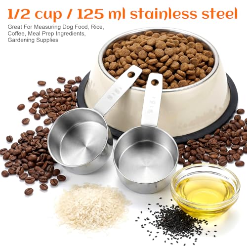 2 Pack Medidor de Comida para Perros Acero Inoxidable miniatura 6