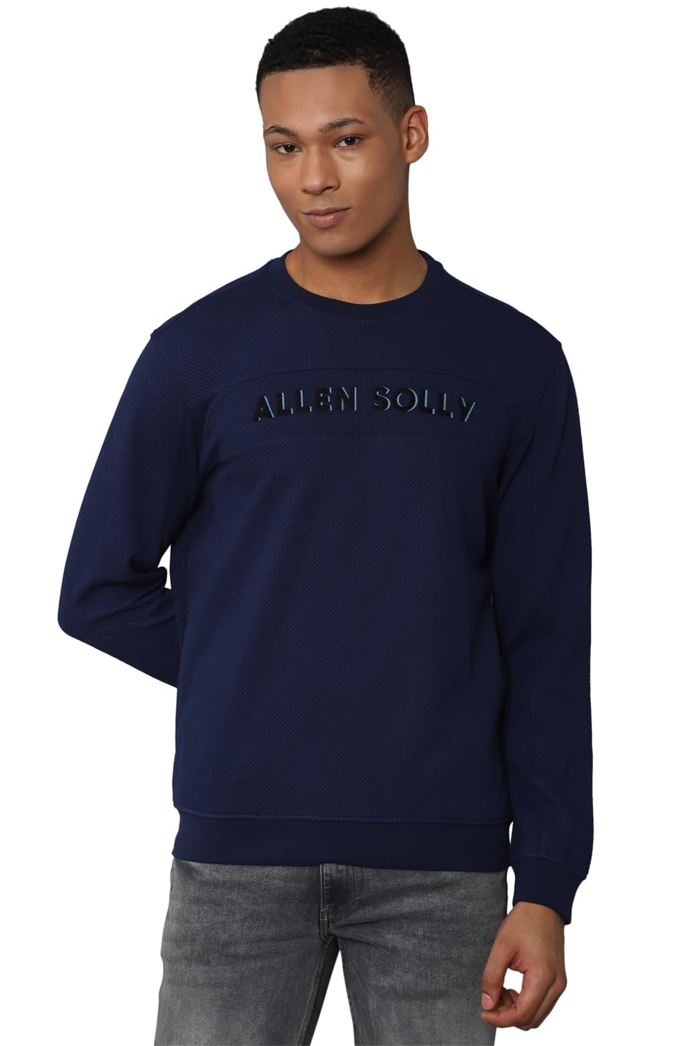 Allen Solly Men's Cotton Crew Neck Sweatshirt-picture-40