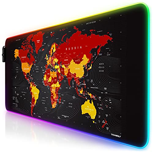 Immergetevi negli effetti mozzafiato della vostra nuova base di gioco! Il mouse pad da 800 x 300 mm illumina il perimetro del tappetino di sette vivaci colori RGB. Lascia i tuoi amici a bocca aperta! Basta collegare il mousepad Titanwolf Alpha Lightning al computer tramite cavo USB incluso e godersi l’effetto di luci. Attira attenzione al torneo LAN multiplayer | Modello Global R/Y305395