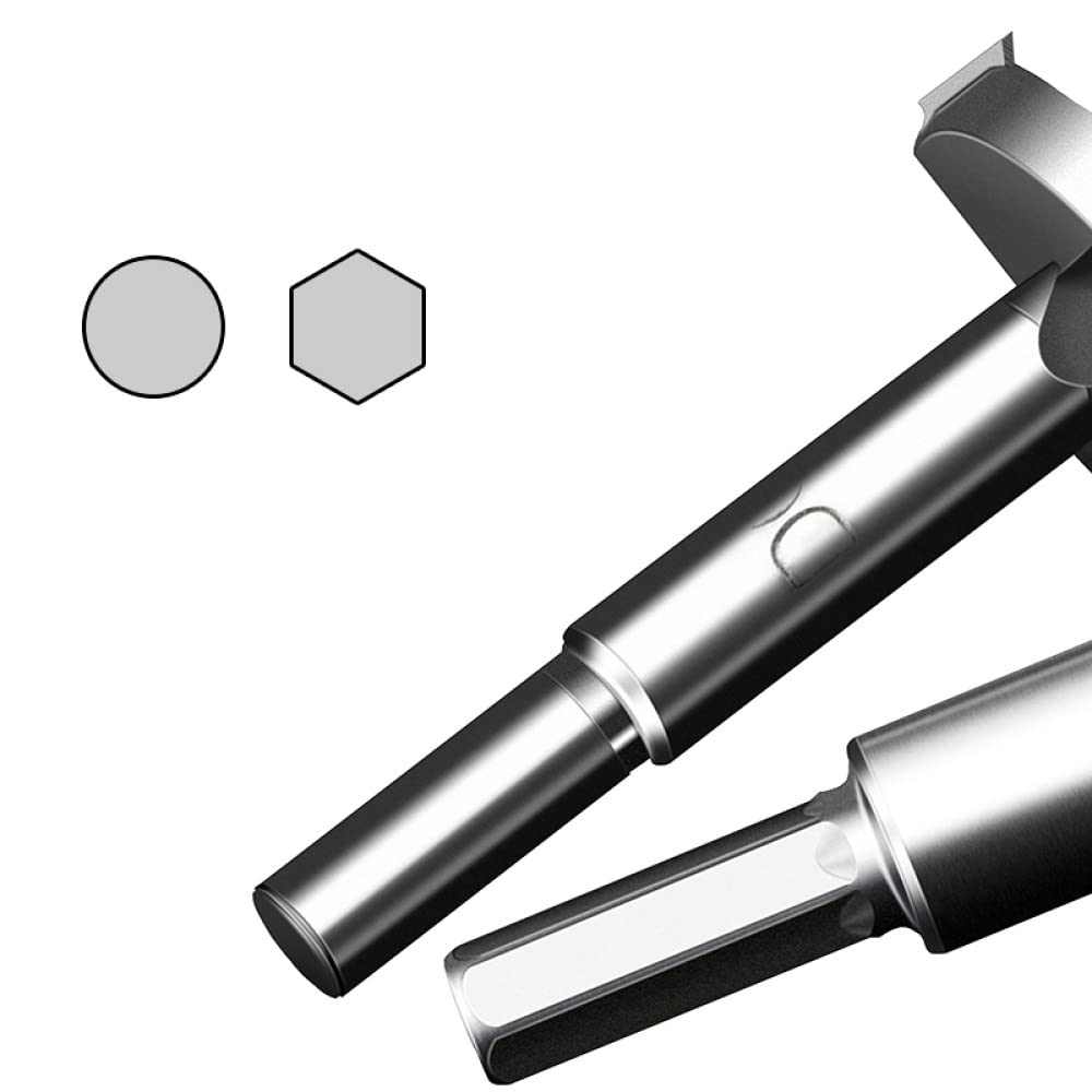 Brocas de perforación de acero al carbono de 15 mm-80 mm Juego de herramientas de corte de madera de carburo de tungsteno para carpintería con orificio autocentrante, 60 mm, redondo