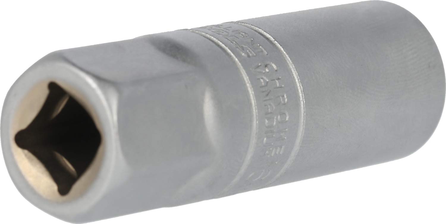 Douille Bougies Allumage 3/8" 16mm | BRILLIANT TOOLS | Insert Caoutchouc | Acier Chrome Vanadium