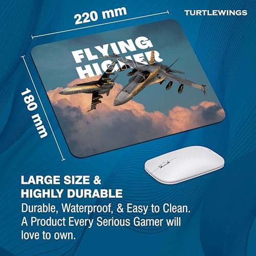 Image of TURTLEWINGS | Mousepad | Inspirational Quote Mousepad - 22x18 cm, 3mm Thick | Abstract Design Non-Slip Rubber Base | Office, Study & Gaming Use | Premium Smooth Surface 222 (6)