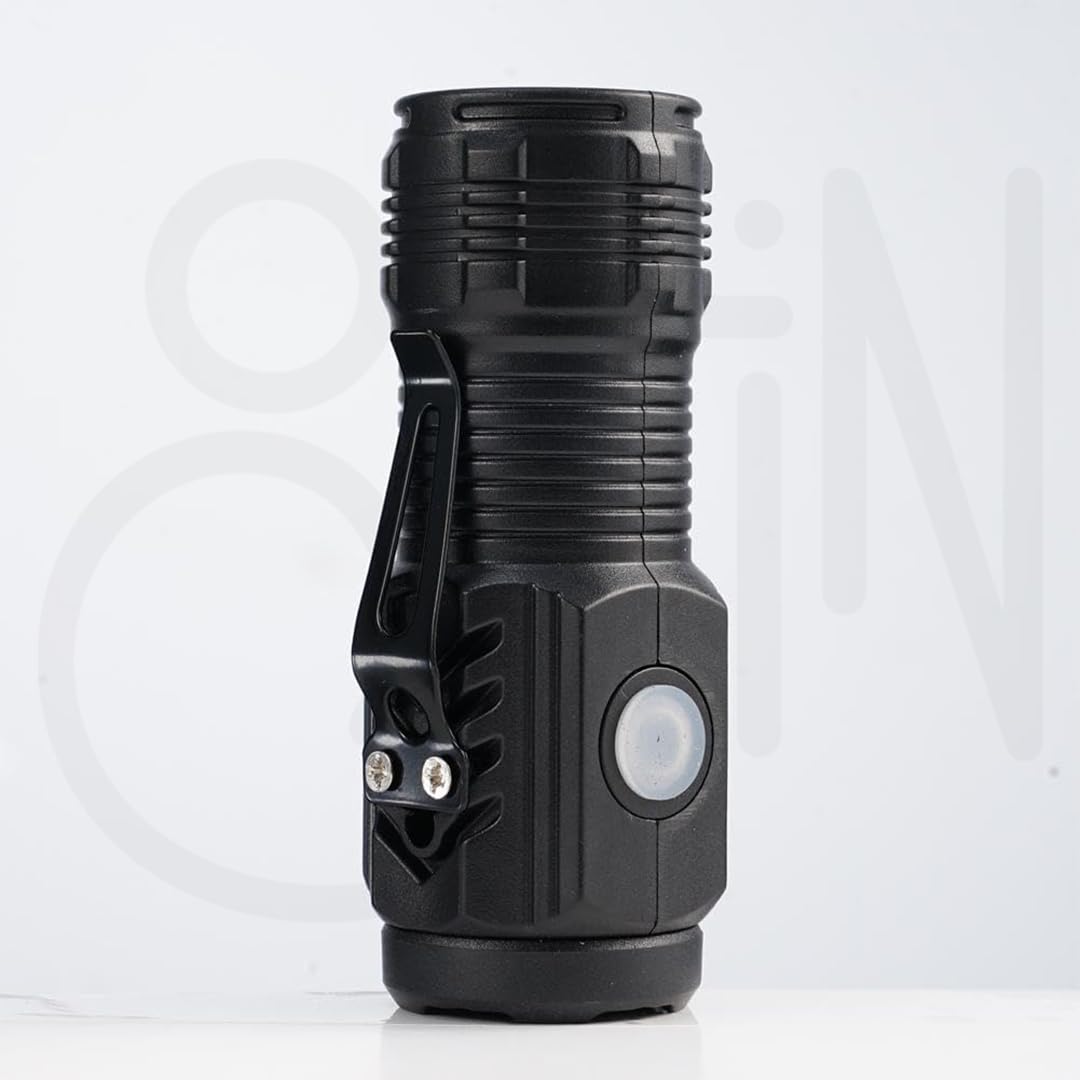 Ostin Three-Eye Mini Torch Light,Three-Eye Mini Torch Super Power Torch Light, Three-Mode Light Design for Versatile Light, Portable Mini LED Torch Light (Black)