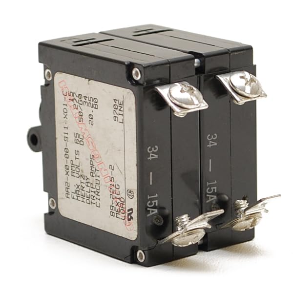Carling Boat Circuit Breaker AA2-X0-00-911-XD1-C | 15A 2 Pole 2 Throw