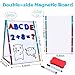 INNOCHEER Magnetic Letters and Numbers with Easel for Kids- 103 Pieces Alphabet Magnets, Educational Dry Erase Board - Whiteboard & Chalkboard for Toddlers Writing & Drawing