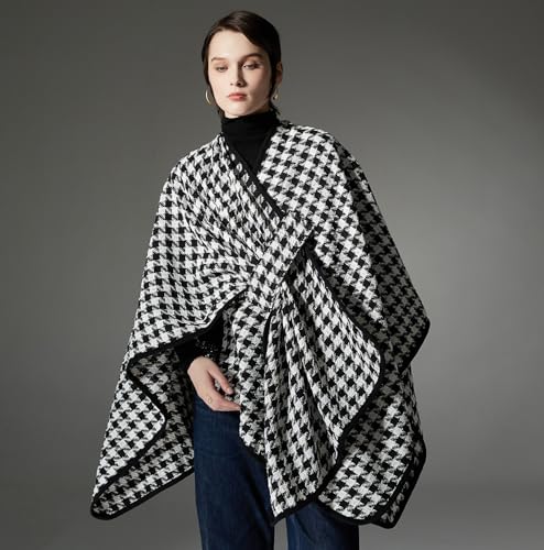 Women's Shawl Wrap Poncho Open Front Cardigan Shawls4