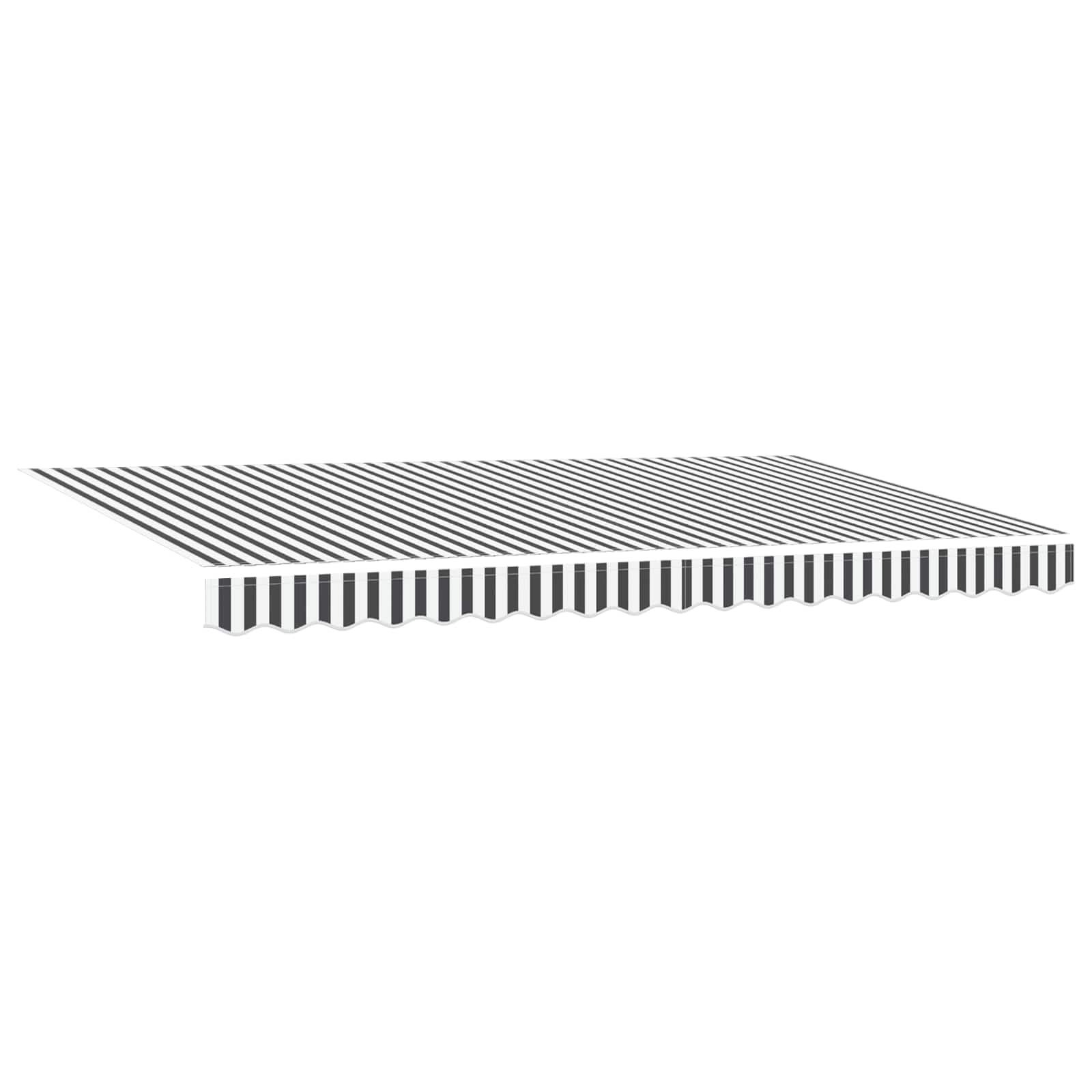 Store rétractable anthracite 400x200 cm en aluminium pour terrasse