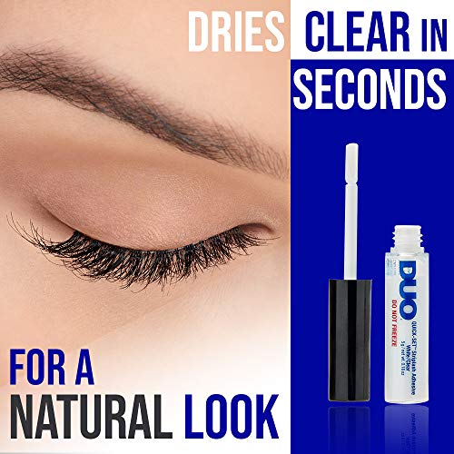 Duo Quick-Set Clear False Strip Lash Adhesive, Dries Invisible 0.18 Oz X 2 Packs #TOP1
