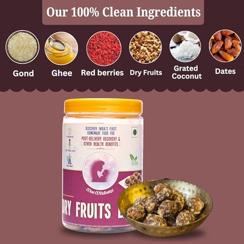 Image of Maa Mitahara Dry Fruit Laddu (200g) | Made with Dates, Nuts & Jaggery | Vegan & Gluten-Free | No Preservatives | Handmade Indian Sweet Snack